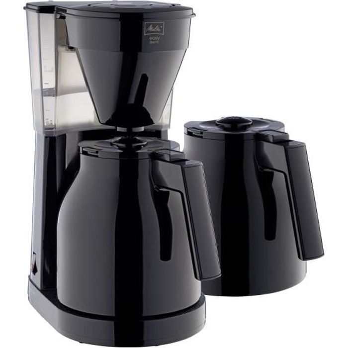 MELITTA Easy Therm II – Filterkoffiezetapparaat 1 L – 1050 W met tweede kan – Zwart