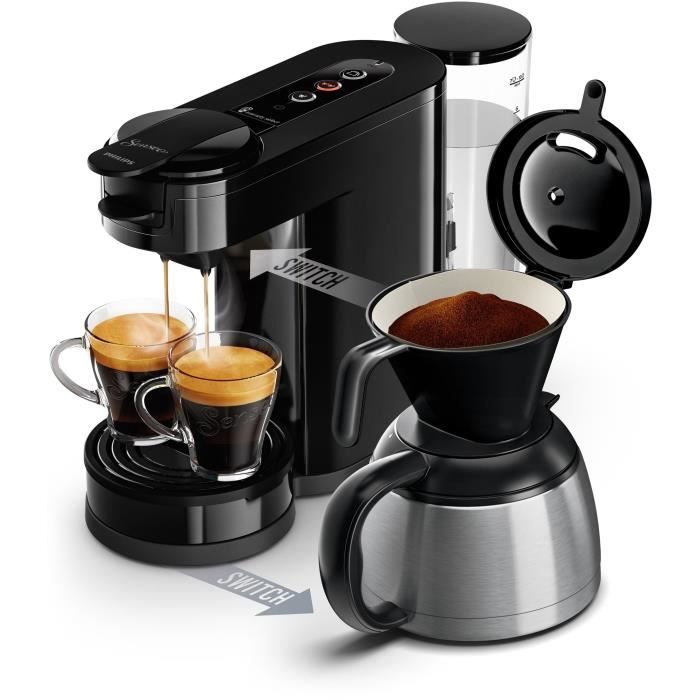 Koffiecupmachine – PHILIPS – SENSEO SWITCH HD6592/65 – Intens zwart