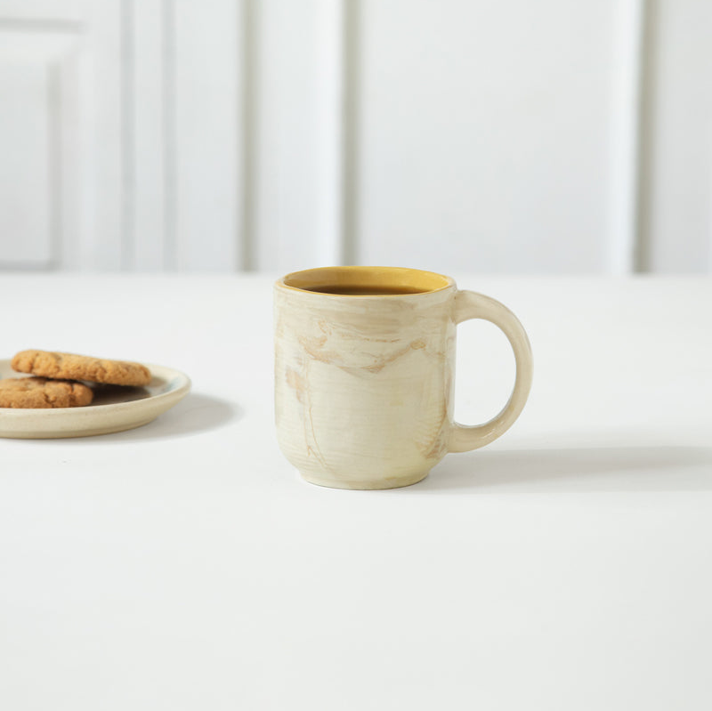 Amber Love handgemaakte keramische koffie- en theemok